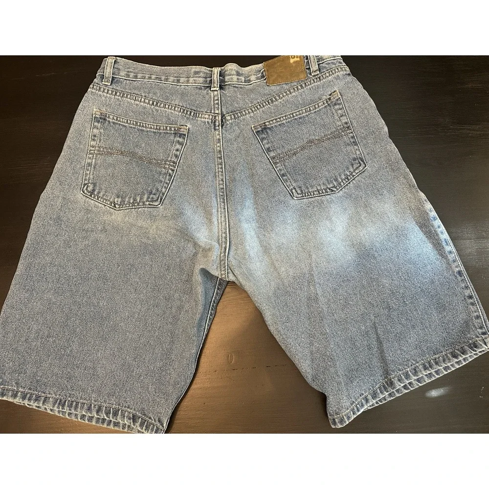 *Vintage Bugle Boy 760 Jean Shorts Mens 36 Blue‎ Lightwash Denim Classic Dad 10
